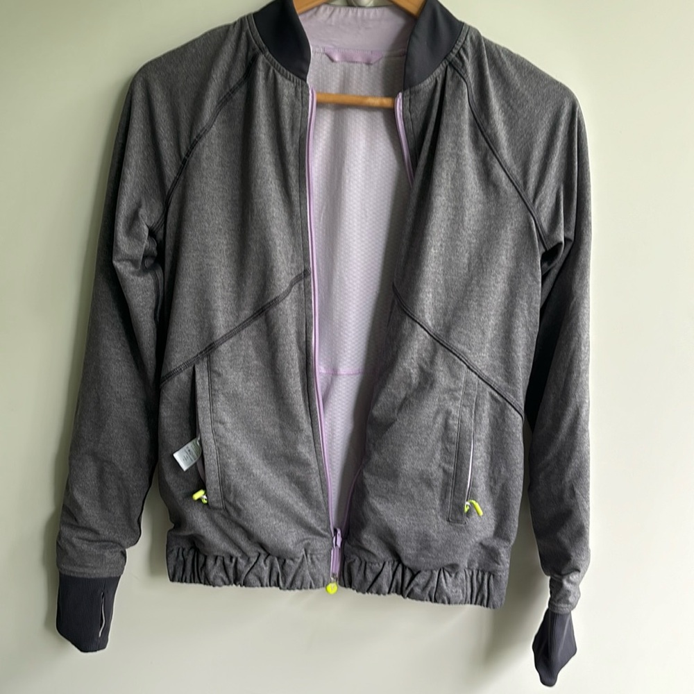 Ivivva Reversible Grey & Purple Track Jacket sz 14